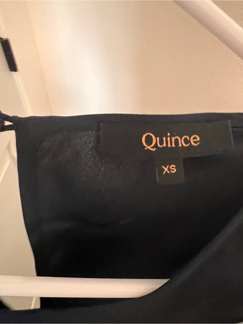 Quince Navy Washable Silk Sleeveless Dress - Picture 3 of 3